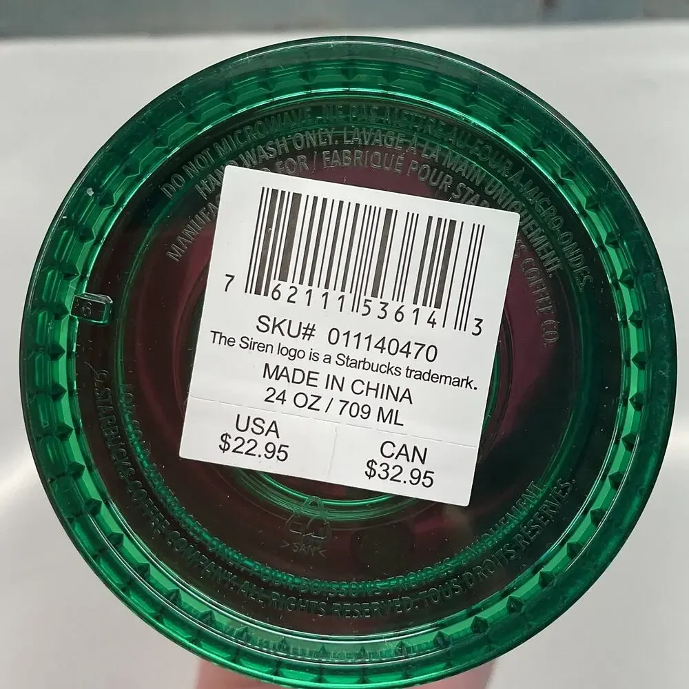 Starbucks Spring 2023 Watermelon Grid Cold Tumbler Cup